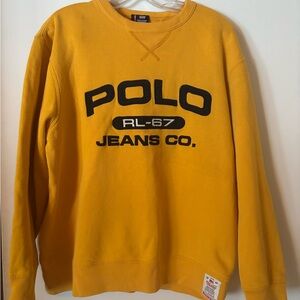 Polo by Ralph Lauren Gold Vintage Size Small Crewneck Sweater